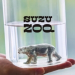 リサイクル錫の絶滅危惧種動物オブジェ