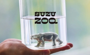 リサイクル錫の絶滅危惧種動物オブジェ