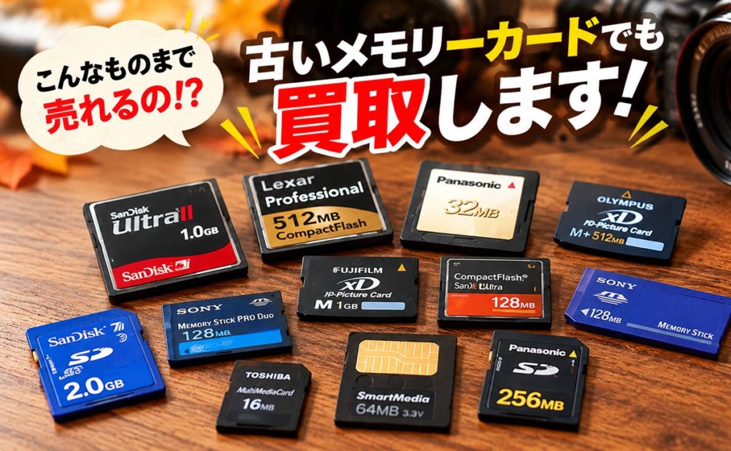 「30年前のメモリーカード」が売れるかも？