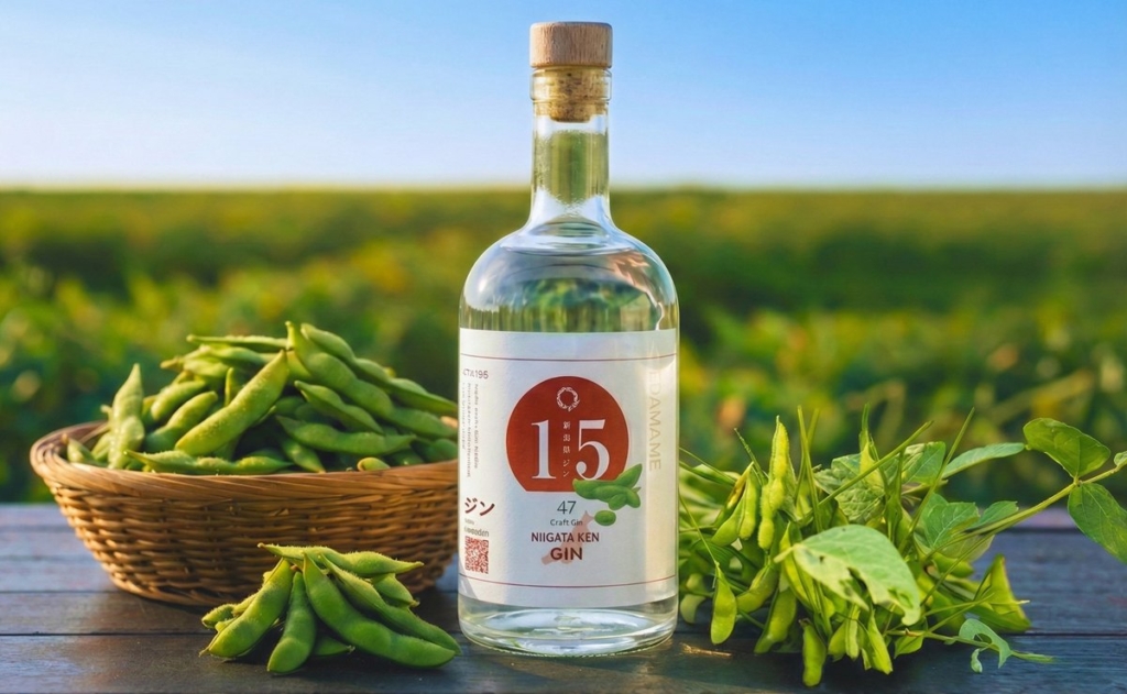 規格外の茶豆をクラフトジンへ 目標額129％の支援で発売