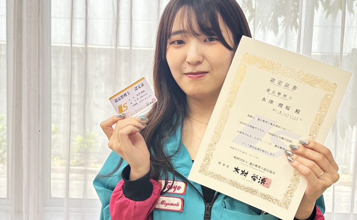 弊社二人目の遺品整理士合格！ ご遺族様のご相談いつでも対応させて 
